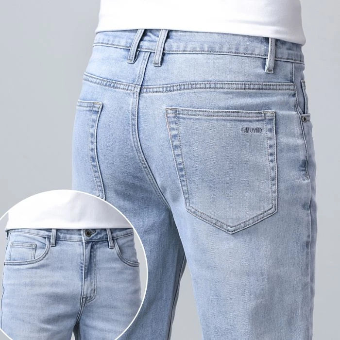 2024 New in Tall Men Jeans Strtch Denim Pants Trouser Male Extra Long Length Slim Thin Y2k Young People 110 115cm 190cm 195cm