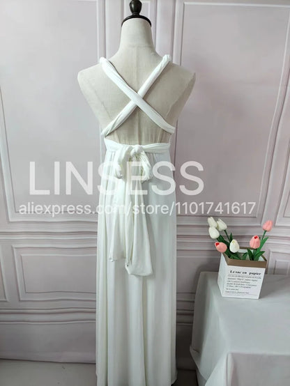 Multiway Bridesmaid Dress Infinity Outfit Floor Length Maxi Wrap Convertible Dresses Wedding Dress Multi-way Rust Dress