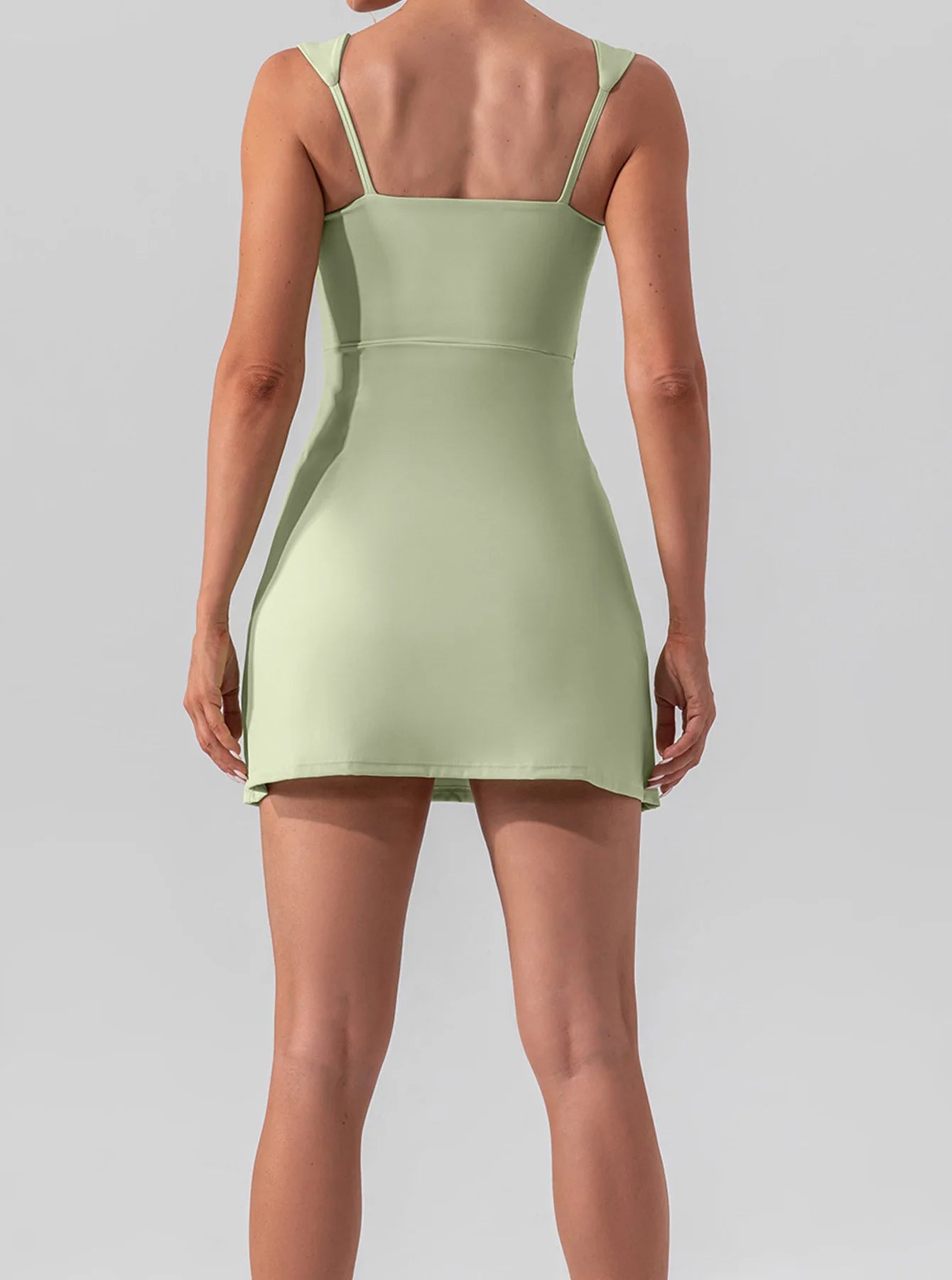 New 2025 High-Waist Slimming Yoga Sports Thin Breathable Solid Color Women's One-Piece Dress Fashionable Fitness Running Wear