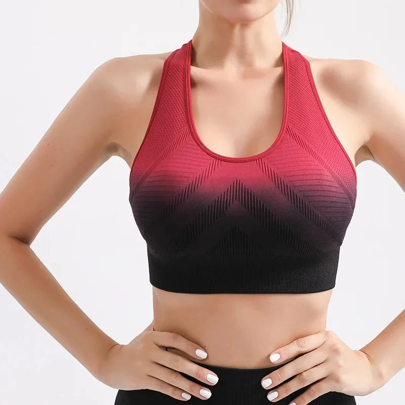 Summer Thin Yoga Trousers High-Waisted Push-Up Peach Hip Pants Gradient Tight Running Training Fitness Sport Suit