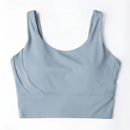 Seamless Yoga Set Women Gym Clothing Sports Bra Semi-Fixed Cups Workout Tops Anti Rolling Yoga Leggings with Pocket Tights