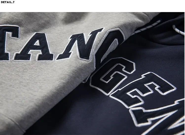Loose Men's Oversized Hoodie Sweatshirt Autumn Trendy Cityboy Letter Print Casual Streetwear Comfortable Soft Polyester