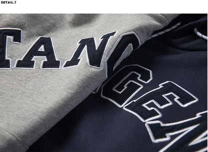 Loose Men's Oversized Hoodie Sweatshirt Autumn Trendy Cityboy Letter Print Casual Streetwear Comfortable Soft Polyester