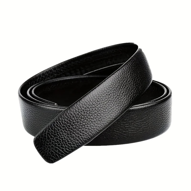 High-quality Men's Automatic Buckle PU Belt New Simple Men's Business Casual Belt Fashionable Men's Birthday Gifts