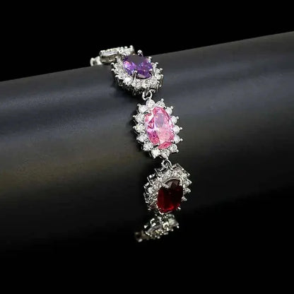 Elegant Chinese Style Bride Zirconia Jewelry Set Necklace Earrings Headpiece by Liangya Lirun Suitable for Weddings