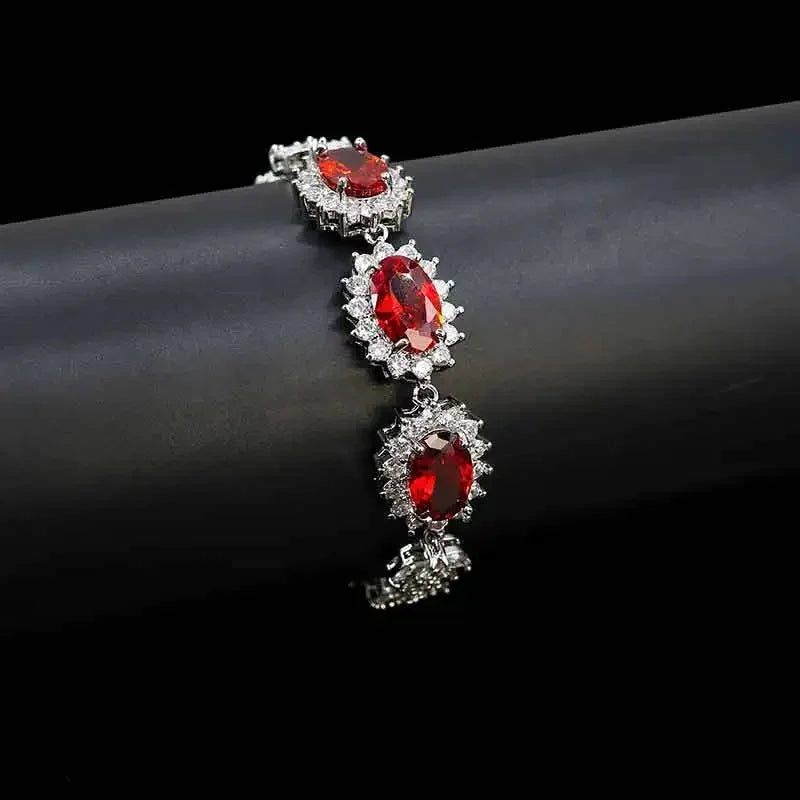 Elegant Chinese Style Bride Zirconia Jewelry Set Necklace Earrings Headpiece by Liangya Lirun Suitable for Weddings