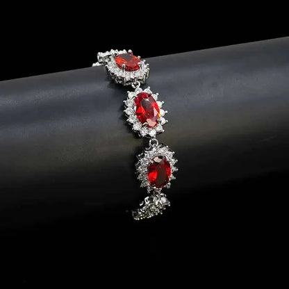 Elegant Chinese Style Bride Zirconia Jewelry Set Necklace Earrings Headpiece by Liangya Lirun Suitable for Weddings