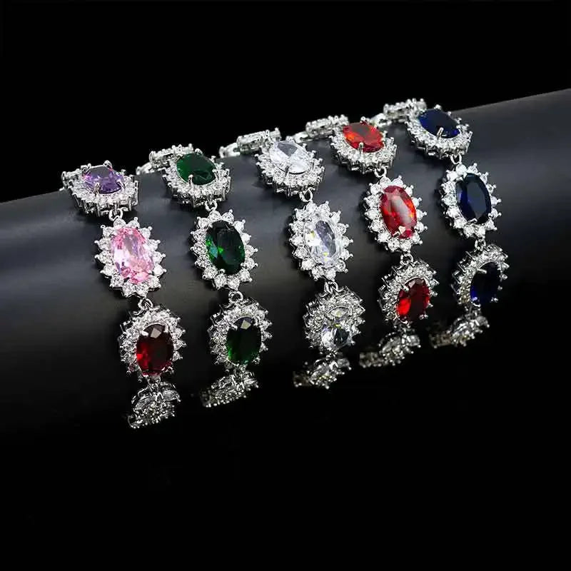 Elegant Chinese Style Bride Zirconia Jewelry Set Necklace Earrings Headpiece by Liangya Lirun Suitable for Weddings