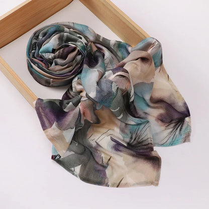 Premium Printed Hijab Headscarf Soft Breathable Hijab Muslim Women Islam Cotton Shawls and Wraps Viscose Modal Hijab