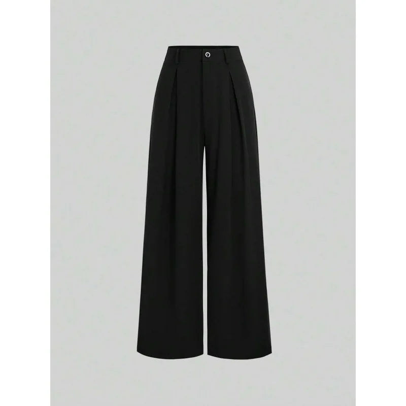 New Arrival I 53528L Wide Leg Long Pants Urban Style Commute Fashion Polyester Fabric High Quality Cut Label Removed