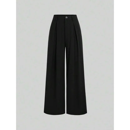 New Arrival I 53528L Wide Leg Long Pants Urban Style Commute Fashion Polyester Fabric High Quality Cut Label Removed