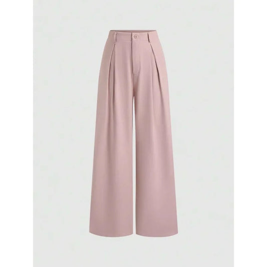 New Arrival I 53528L Wide Leg Long Pants Urban Style Commute Fashion Polyester Fabric High Quality Cut Label Removed