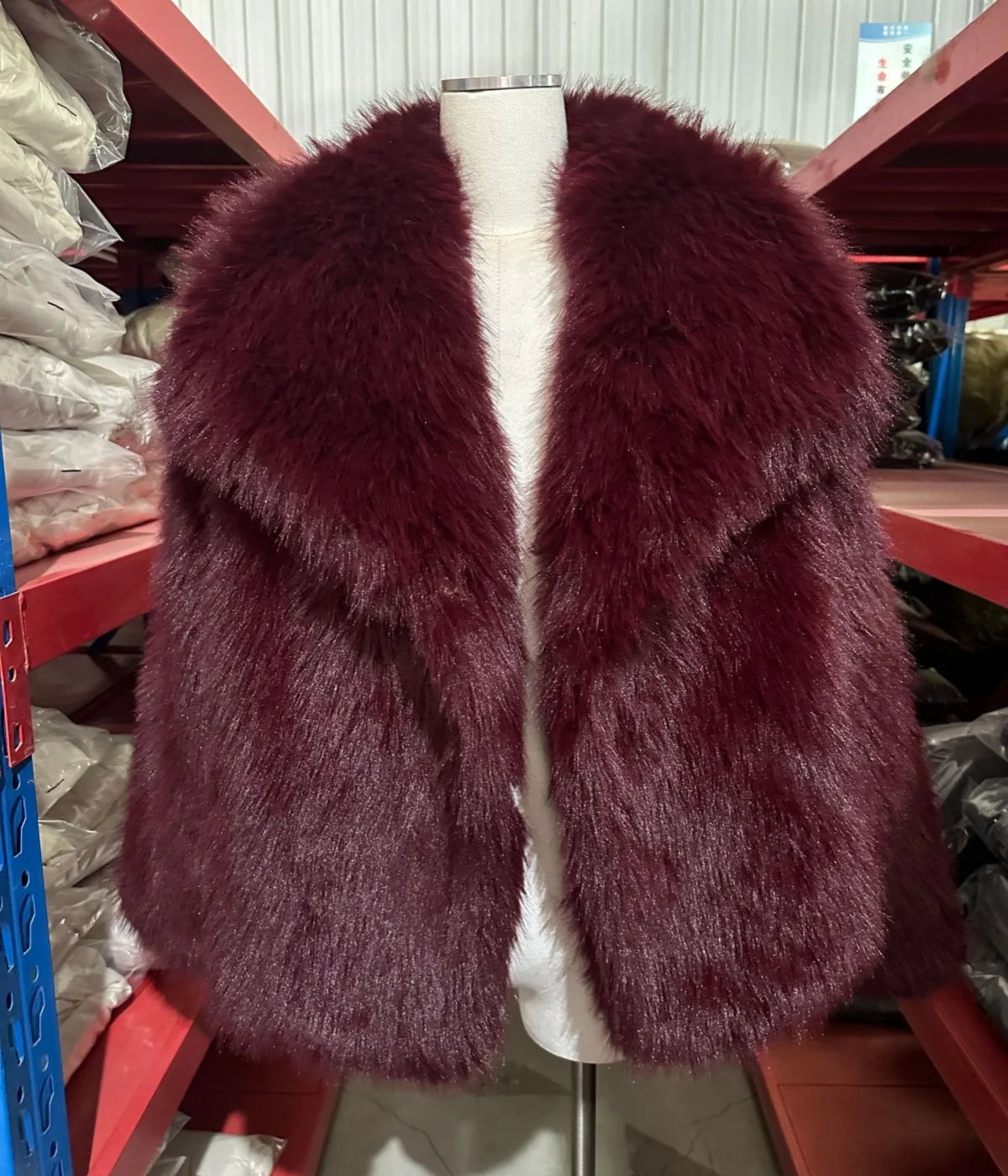Women's Faux Fur Jacket Loose Long-Sleeved Coat Toca Fox Design Autumn/Winter 2025 Collection