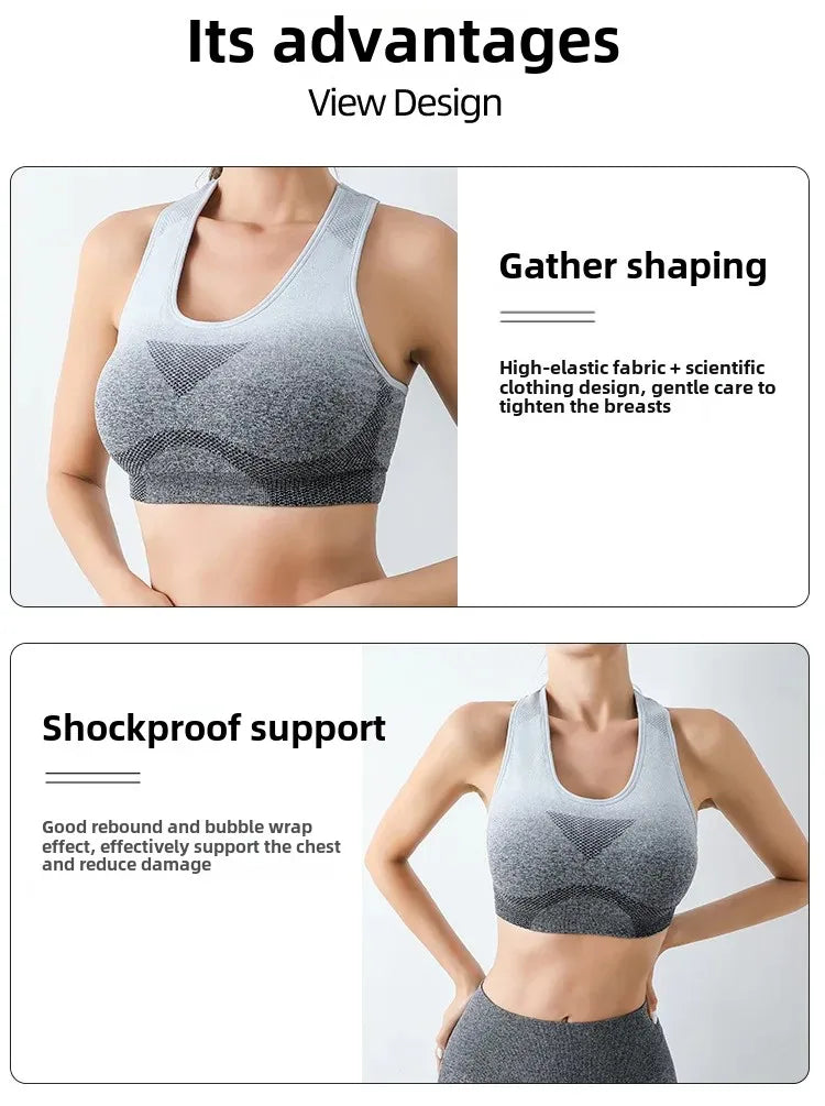Summer Thin Yoga Trousers High-Waisted Push-Up Peach Hip Pants Gradient Tight Running Training Fitness Sport Suit