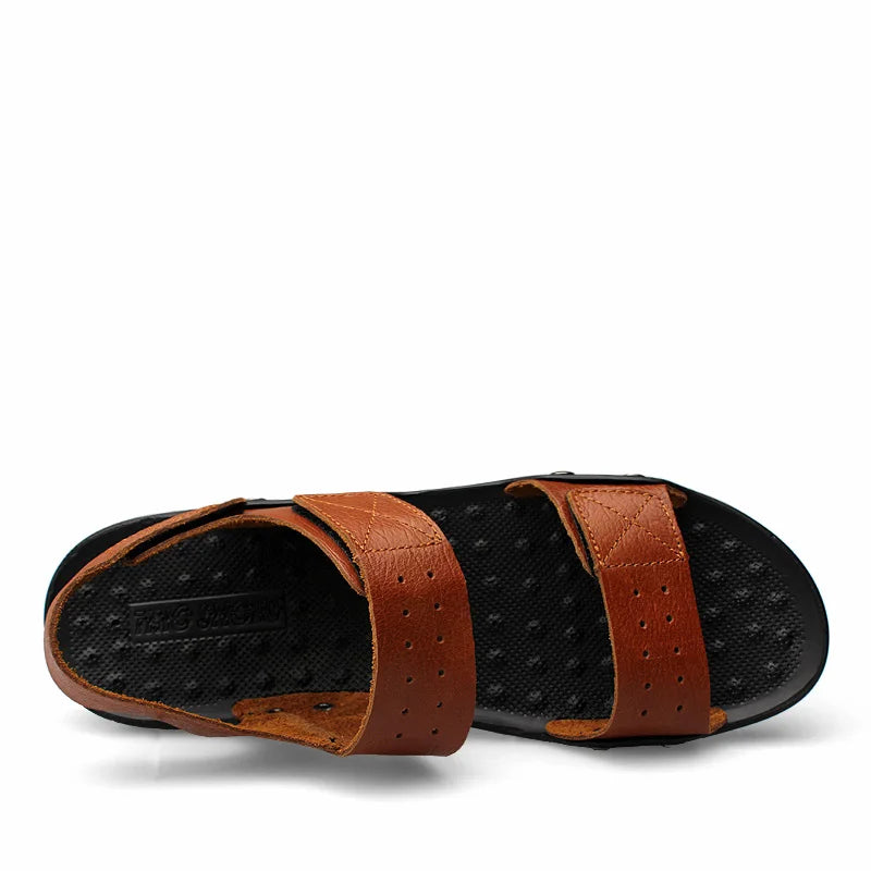 Men's New Summer Breathable Men's Sandals Fashion Trend Beach Shoes Slippers Sandals Mens Sandals Summer Genuine Leather Sandals