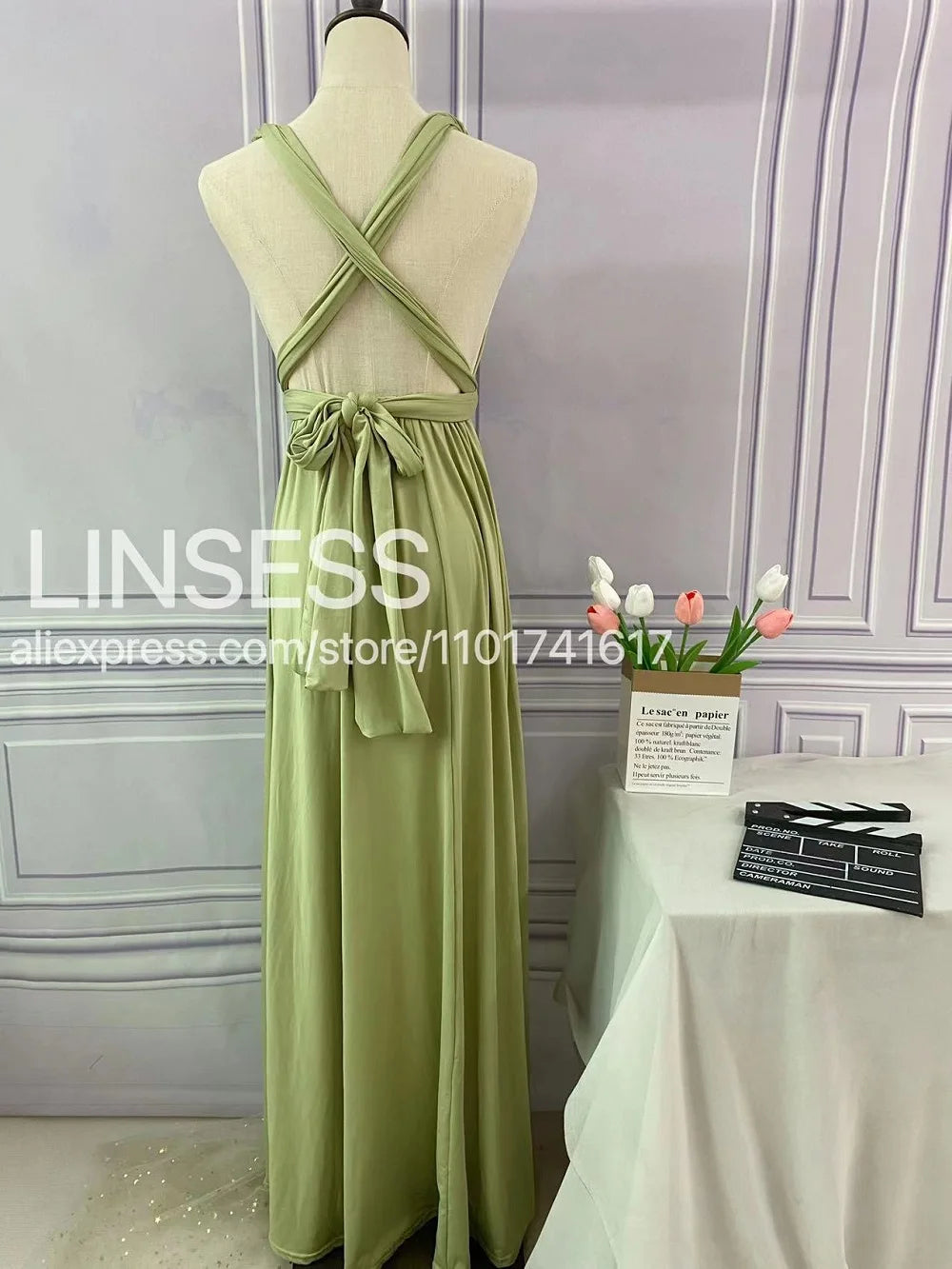 Multiway Bridesmaid Dress Infinity Outfit Floor Length Maxi Wrap Convertible Dresses Wedding Dress Multi-way Rust Dress