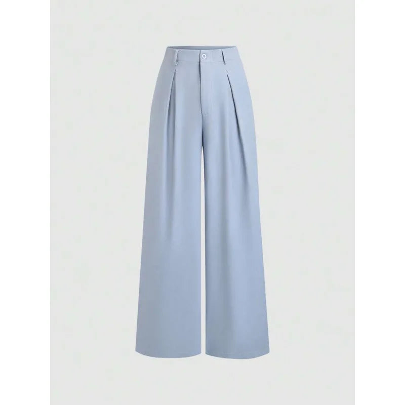 New Arrival I 53528L Wide Leg Long Pants Urban Style Commute Fashion Polyester Fabric High Quality Cut Label Removed