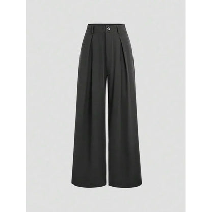New Arrival I 53528L Wide Leg Long Pants Urban Style Commute Fashion Polyester Fabric High Quality Cut Label Removed