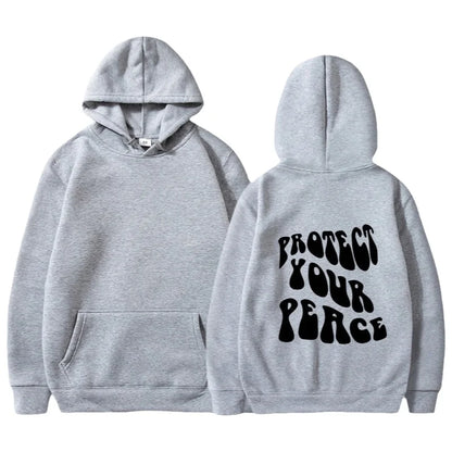 Retro American Fleece Hoodie Women's Long Sleeve Oversized Comfortable Street Style Winter Thermal Polyester Print Sweatshirt