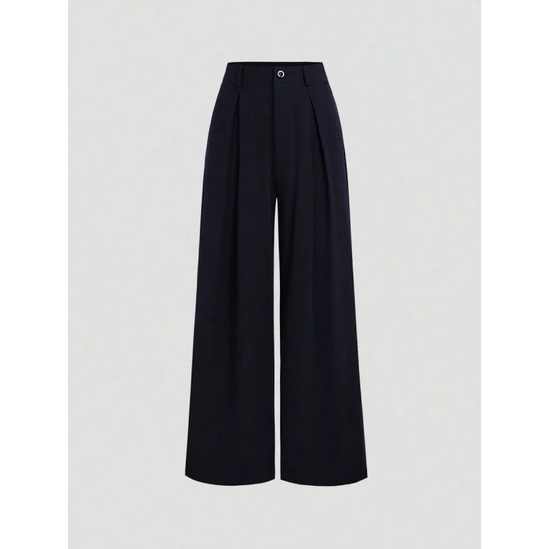 New Arrival I 53528L Wide Leg Long Pants Urban Style Commute Fashion Polyester Fabric High Quality Cut Label Removed