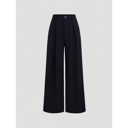 New Arrival I 53528L Wide Leg Long Pants Urban Style Commute Fashion Polyester Fabric High Quality Cut Label Removed