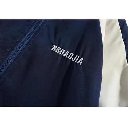 Reflective Striped Jacket Windbreaker Coat 2024 Men Hip Hop Streetwear Zipper Up Jacket Harajuku Thin Coats Sports Black Blue