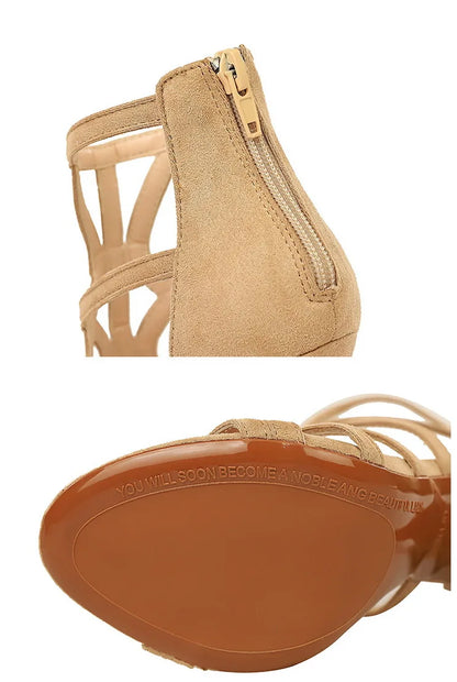 BIGTREE Shoes Roman Style High Heels Woman Pumps Stiletto Heels 11 Cm Women Heels Sexy Party Shoes Hollow Out Women Sandals 2026
