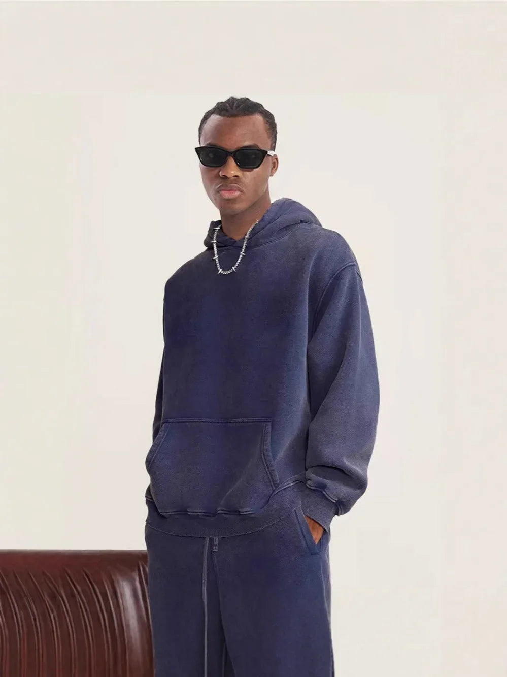 Washed Fleece Hoodie Sweatshirt Unisex Loose Casual Style Vintage Hip Hop Trend Autumn Winter Streetwear for Couples
