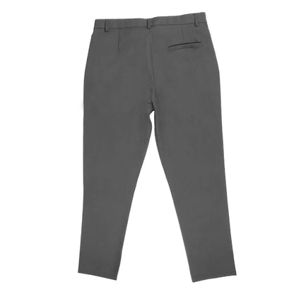 Men's Casual Pure Color Double Fold Line West Pants Spring Summer Autumn Fashion City Style Cotton Polyester Blend Leisure Tr...