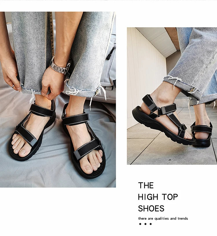 Fashion Outdoor Lightweight EVA Sole Breathable Sandy Beach New Men Sandals Garden Shoes Summer High Quality Clogs Big Size 46