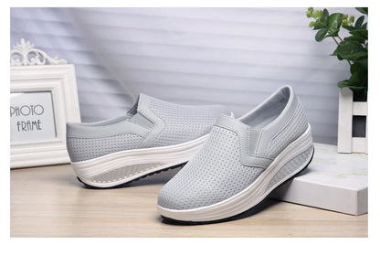 Womens Shoes 2026 Summer Swing Casual Air Mesh Breathable Wedges Sport Femme Platform Shoes Zapatos Sneakers Women