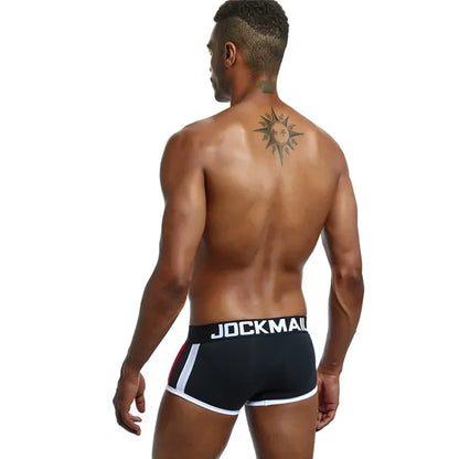JOCKMAIL  Mens Underwear Boxers Bulge Enhancing with Push Up Cup Underwear Men Shorts Trunk Enlarge Mens Panties Underpants