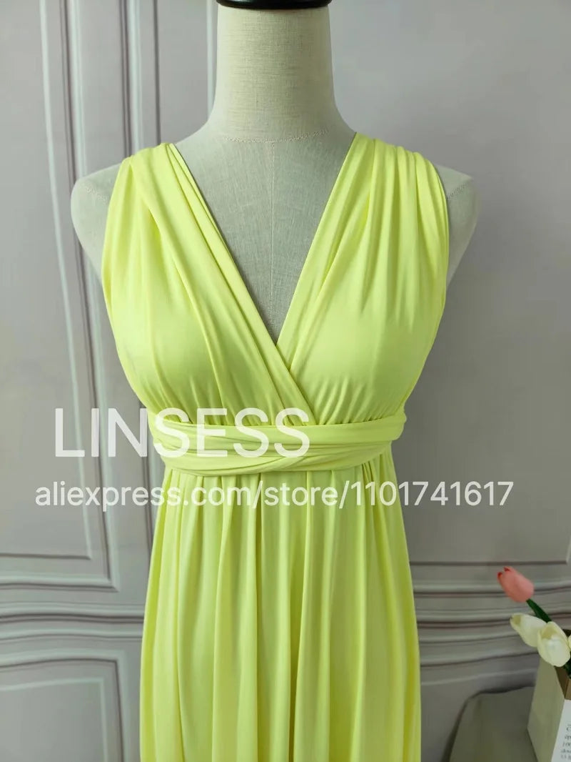 Multiway Bridesmaid Dress Infinity Outfit Floor Length Maxi Wrap Convertible Dresses Wedding Dress Multi-way Rust Dress