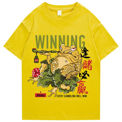 Hip-hop T-shirt men's street style Japanese kanji printed T-shirt 2022 summer short-sleeved T-shirt Harajuku cotton top T-shirt