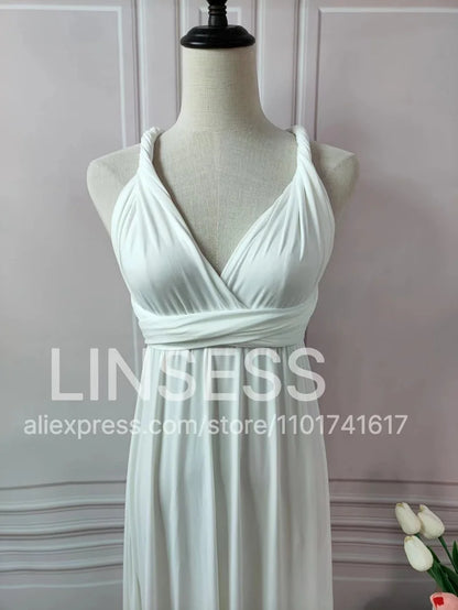 Multiway Bridesmaid Dress Infinity Outfit Floor Length Maxi Wrap Convertible Dresses Wedding Dress Multi-way Rust Dress