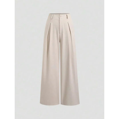 New Arrival I 53528L Wide Leg Long Pants Urban Style Commute Fashion Polyester Fabric High Quality Cut Label Removed