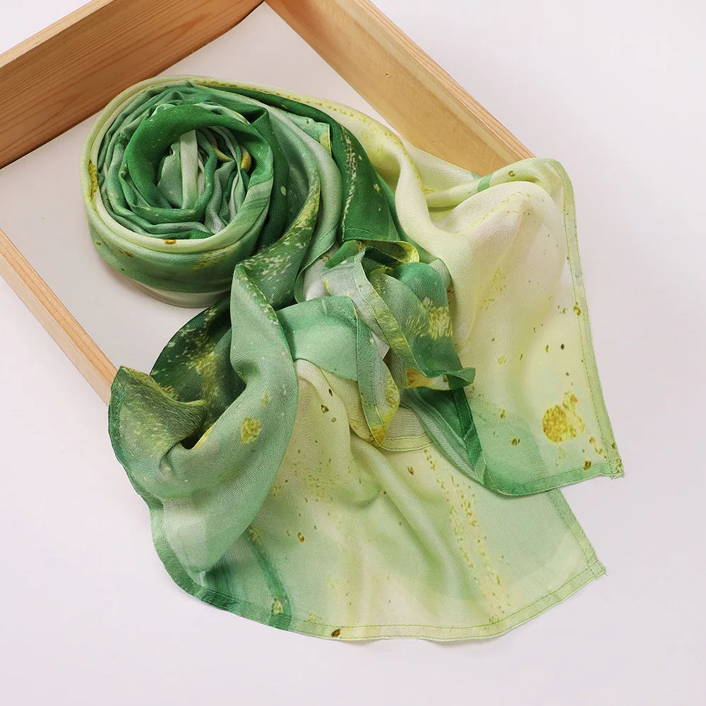 Premium Printed Hijab Headscarf Soft Breathable Hijab Muslim Women Islam Cotton Shawls and Wraps Viscose Modal Hijab