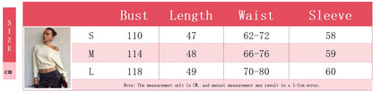 One Shoulder Beige Knitted Sweater Women's Pull Waist One-Shoulder Sweatshirt Jumper Pulls Spring Clothes 2026 Pullover Y2K New