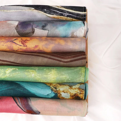 Premium Printed Hijab Headscarf Soft Breathable Hijab Muslim Women Islam Cotton Shawls and Wraps Viscose Modal Hijab