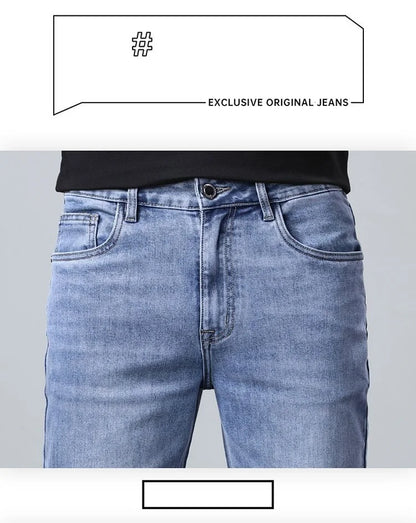 2024 New in Tall Men Jeans Strtch Denim Pants Trouser Male Extra Long Length Slim Thin Y2k Young People 110 115cm 190cm 195cm