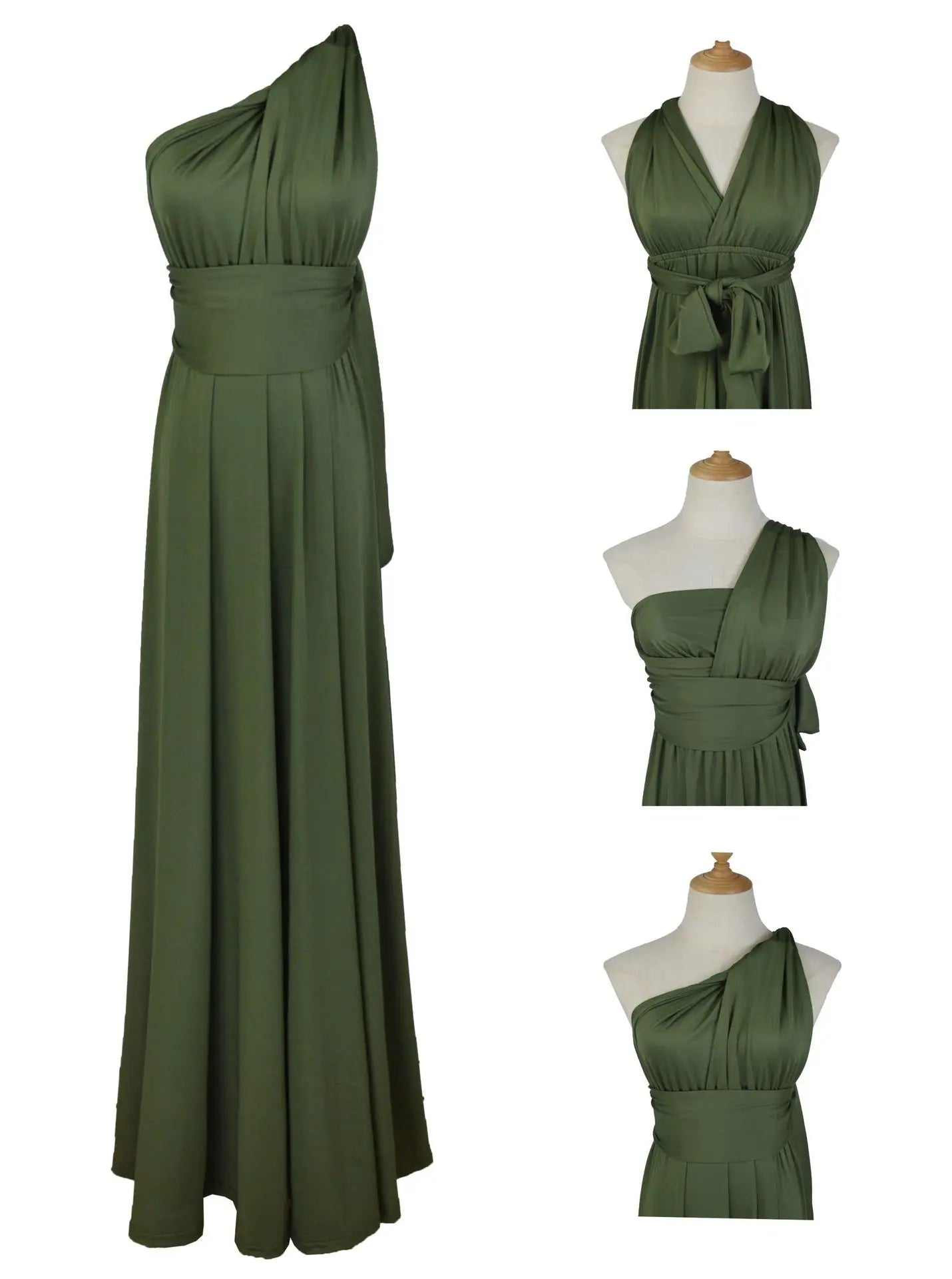 Multiway Bridesmaid Dress Infinity Outfit Floor Length Maxi Wrap Convertible Dresses Wedding Dress Multi-way Rust Dress