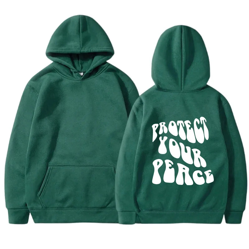 Retro American Fleece Hoodie Women's Long Sleeve Oversized Comfortable Street Style Winter Thermal Polyester Print Sweatshirt