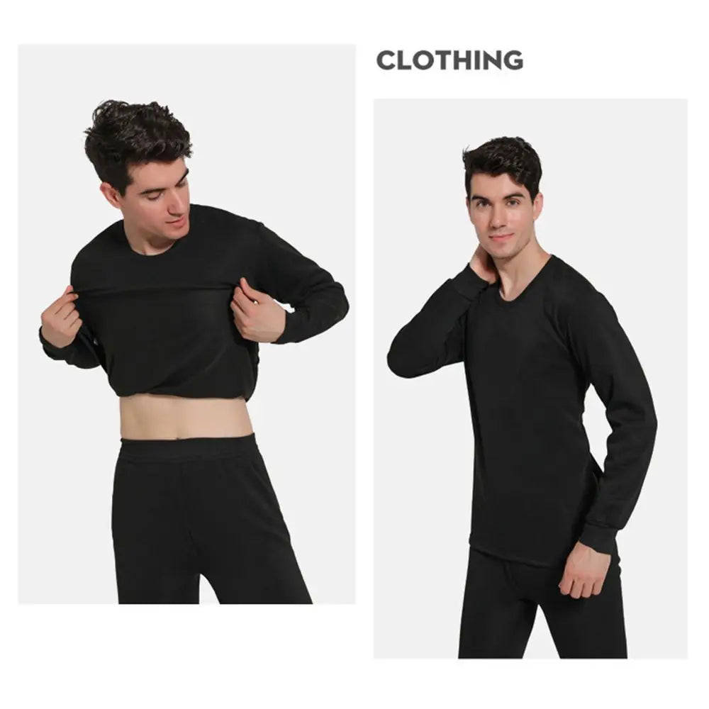 Cold Weather Warm Ultra Soft Thermal Underwear for Men Men's Thermal Underwear Set Top & Bottom Set Men's Long Johns Set