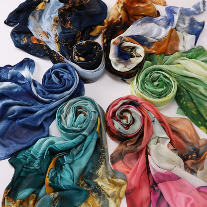 Premium Printed Hijab Headscarf Soft Breathable Hijab Muslim Women Islam Cotton Shawls and Wraps Viscose Modal Hijab