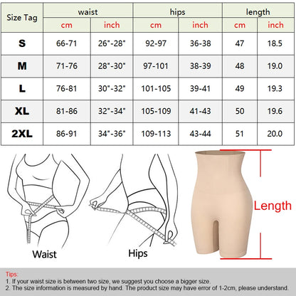Womens Tummy Control Shapewear Shorts High Waisted Body Shaper Panties Slip Shorts Under Dresses Thigh Slimmer Waist Trainer
