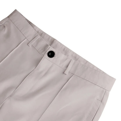 Men's Casual Pure Color Double Fold Line West Pants Spring Summer Autumn Fashion City Style Cotton Polyester Blend Leisure Tr...