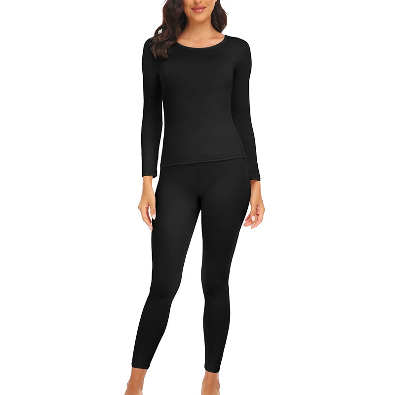 Thermal Underwear for Women Long Johns Base Layer Cold Weather Top Bottom Women's Underwear Set