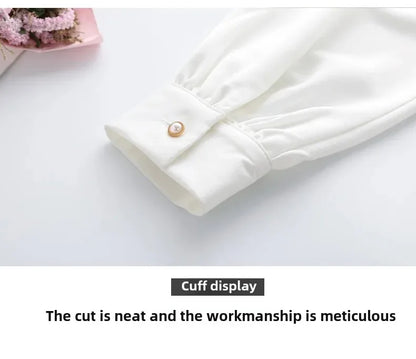 Women's Summer Professional White Shirt Short Sleeves Hotel Front Desk Workwear Korean Style OL Business Shirt White Collar Work