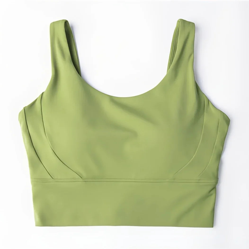 Seamless Yoga Set Women Gym Clothing Sports Bra Semi-Fixed Cups Workout Tops Anti Rolling Yoga Leggings with Pocket Tights