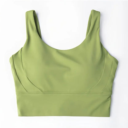 Seamless Yoga Set Women Gym Clothing Sports Bra Semi-Fixed Cups Workout Tops Anti Rolling Yoga Leggings with Pocket Tights